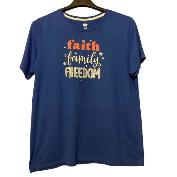 Women’s T-Shirt Patriotic XL  - Picture 1 of 1